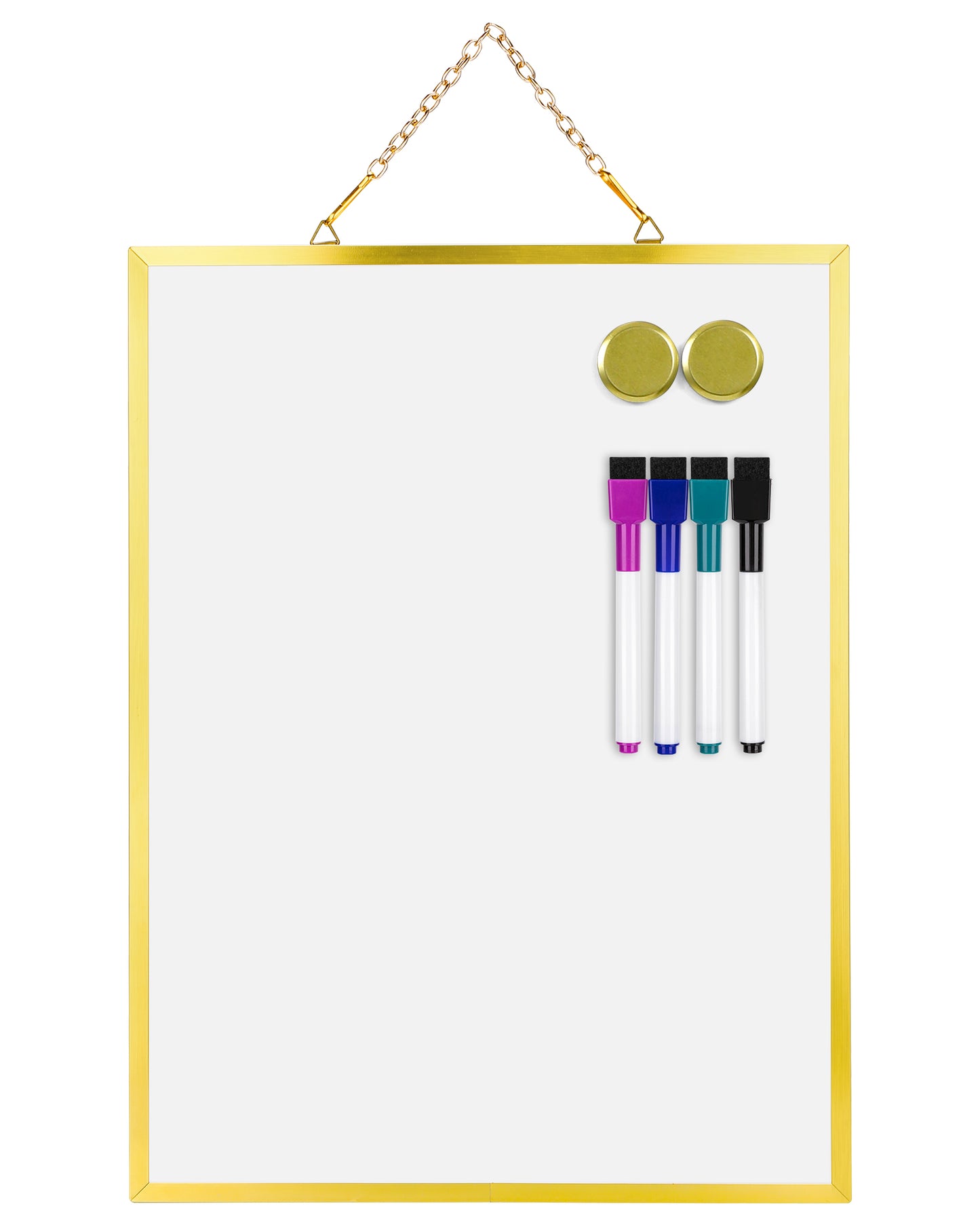 "VUSIGN Small Dry Erase White Board, 16"" X 12"" Portable Aluminum Frame Mini Whiteboard, Magnetic Board for Wall, Office, Home, Kitchen, School. "