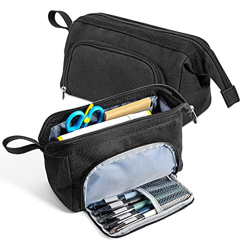 1003 Big Capacity Pencil Case Large Storage Pouch Marker Pen Pencil Stationery Bag for Middle High School College Office Student Girl Women Adult Teen Gift