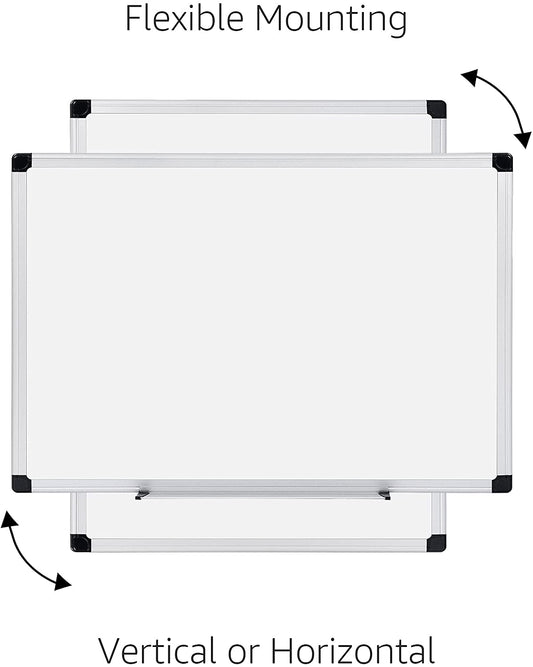 Deli Magnetic Dry Erase White Board, 35 x 47-Inch Whiteboard - Silver Aluminum Frame