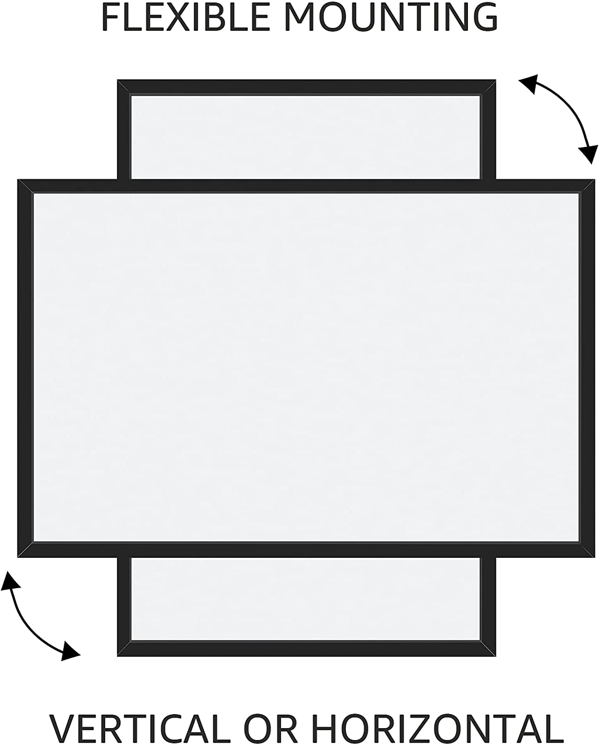 Deli Magnetic Dry Erase White Board, 35 x 23-Inch Whiteboard - Black Wooden Frame