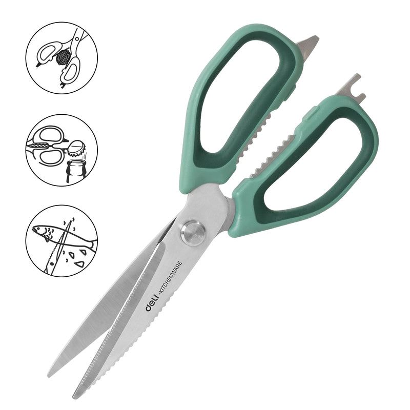 "Deli Kitchen Scissor 5 in 1,Kitchen Shears Heavy Duty Kitchen Scissors with Stainless Steel Shears, Dishwasher Cooking Safe Scissors, Multi-function Scissors For Food "
