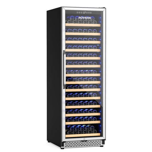 154 Bottle, 24 inch Freestanding Wine Cooler Refrigerator