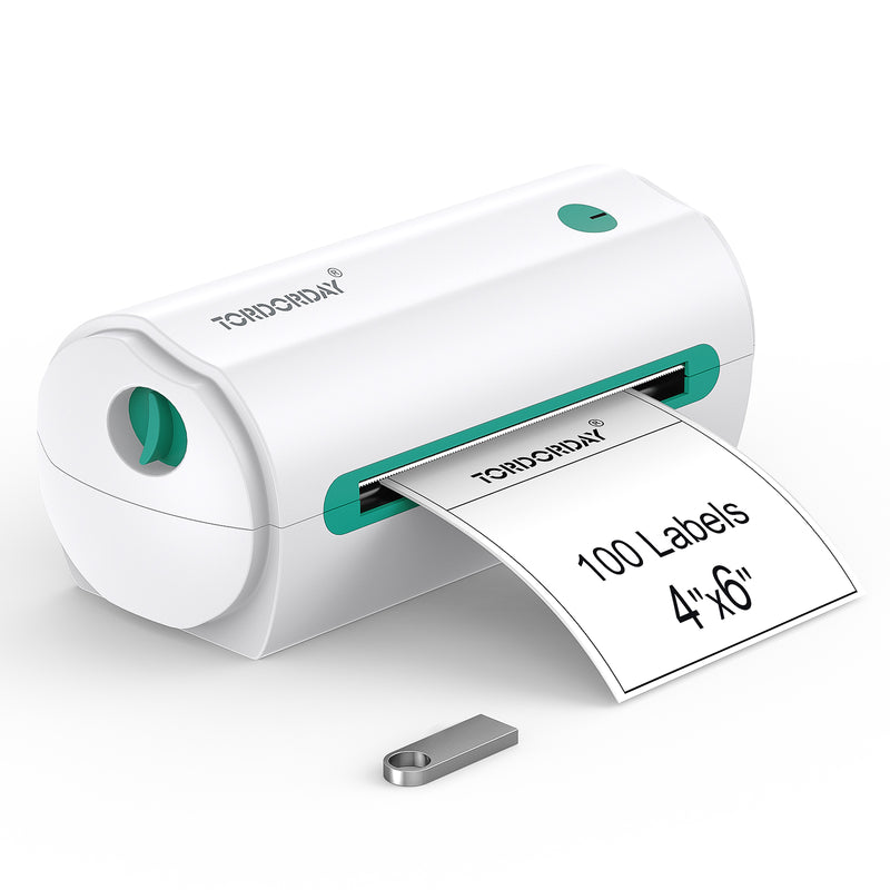 TORDORDAY USB Thermal Shipping Label Printer for 4×6,Thermal Printers for Shipping Packages ,Compatible with Etsy, Shopify,USPS,ShipStation