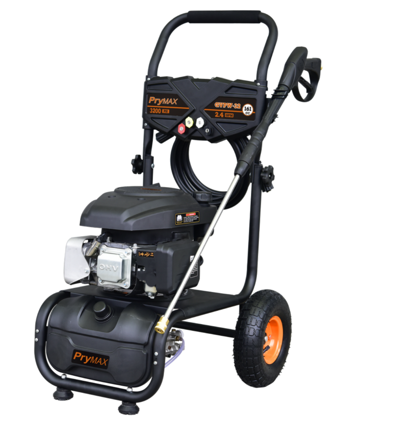 PryMAX Gas Pressure Washer with 3200 PSI Max and 2.4 GPM, Gas Power Washer Include 4 Adjustable Nozzles, High Pressure Hose&Soap Tank, 49-State Power Equipment