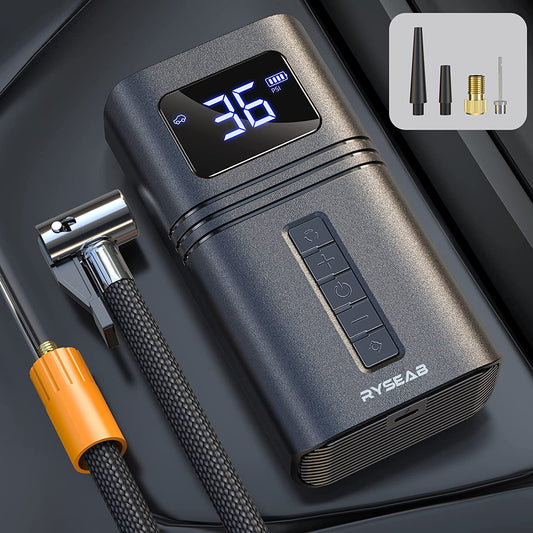Steelite Cordless Tire Inflator Portable Air Compressor for Car, Bike Pump Electric Battery Powered, 150PSI Auto Shut-Off