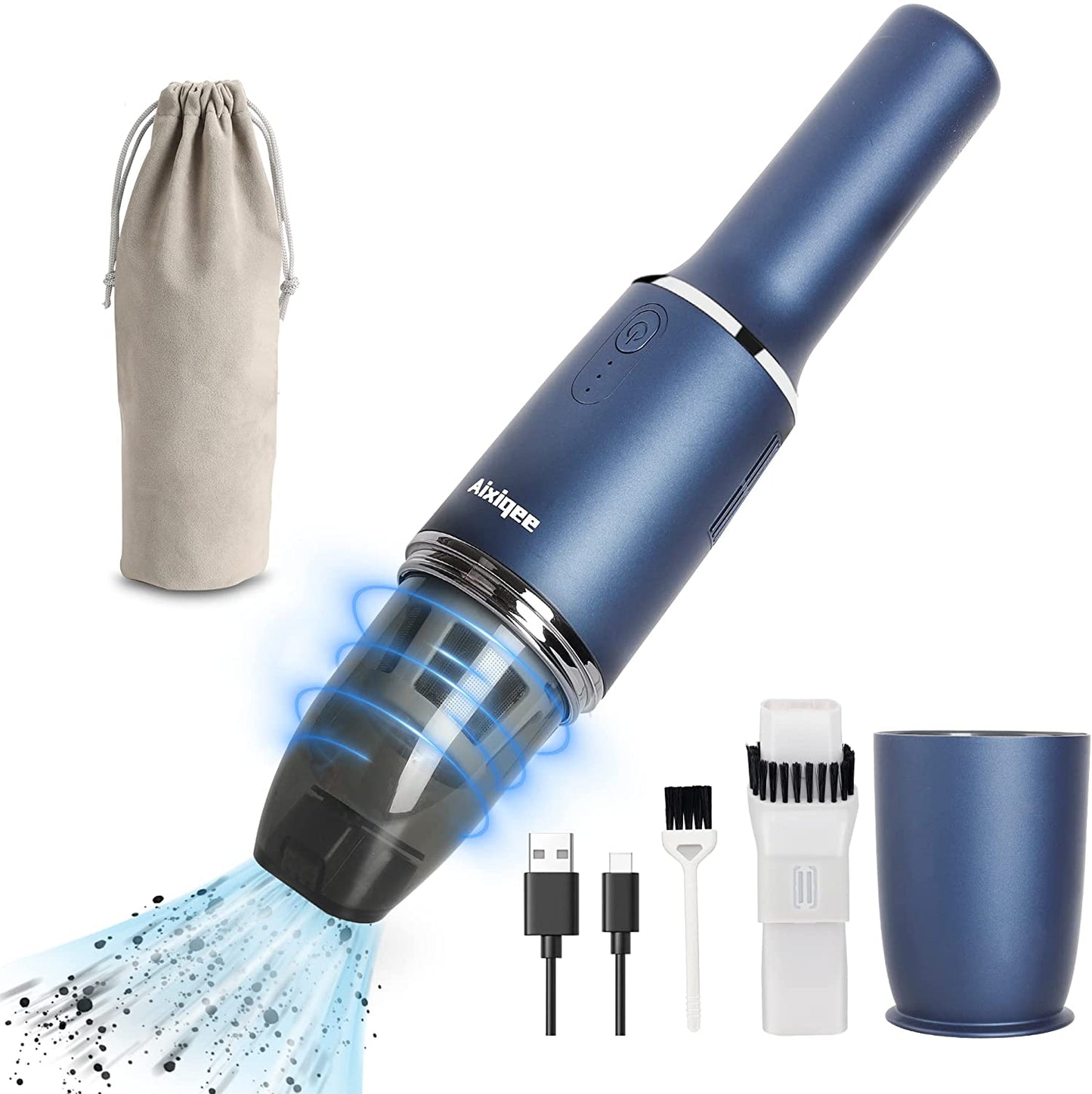 Steelite Cordless Handheld Vacuum Cleaner,Ultra-Lightweight 1.2lbs,5500Pa Suction Power,USB Charging, for Home Cleaning