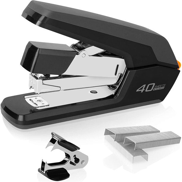Deli Effortless Desktop Stapler, Heavy Duty Stapler, 40-50 Sheet Capac ...