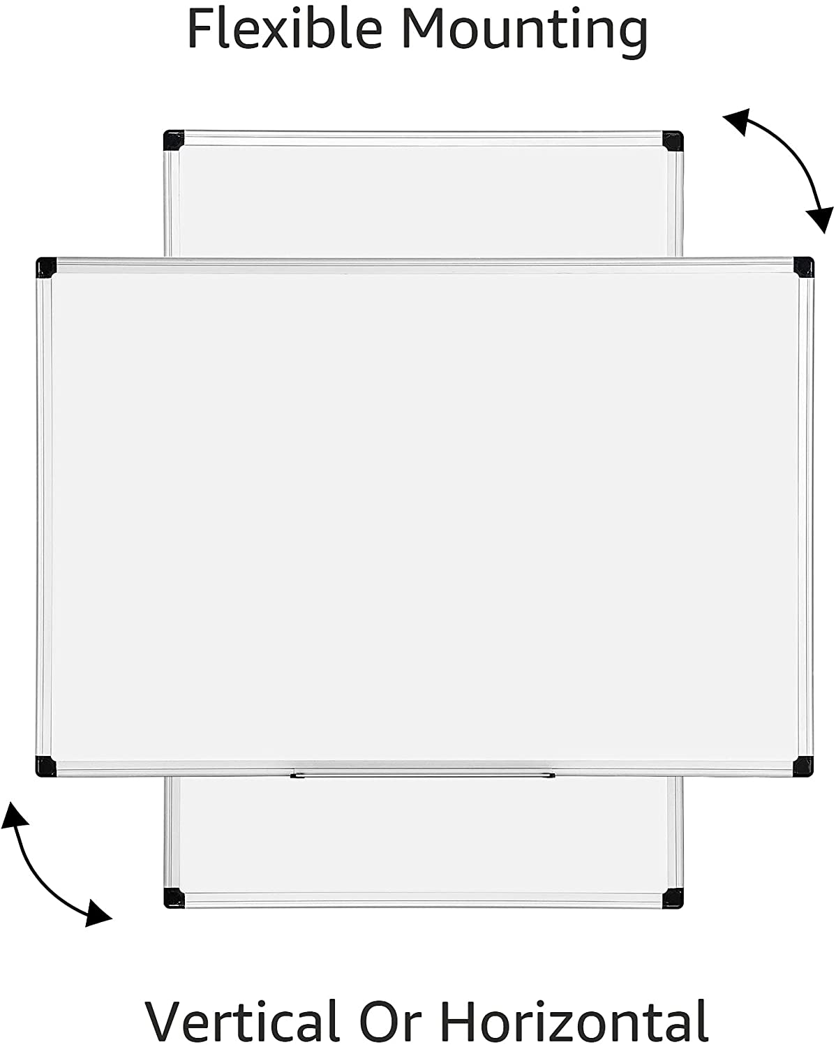 Deli Magnetic Dry Erase White Board, 36 x 24-Inch Whiteboard - Silver Aluminum Frame