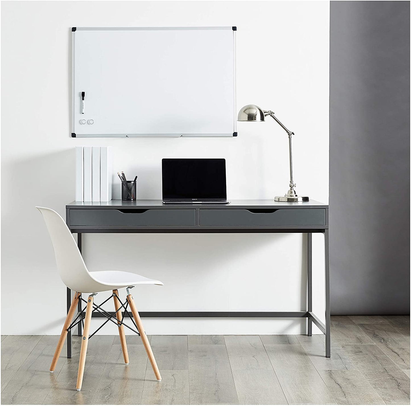 Deli Magnetic Dry Erase White Board, 36 x 24-Inch Whiteboard - Silver Aluminum Frame