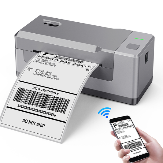 【BLUETOOTH】YAXIICASS Bluetooth Thermal Label Printer-Wireless Shipping Label Printer 4"x 6", Works with Windows, Smart Phone and iPad, Compatible with Amazon, Ebay, Etsy