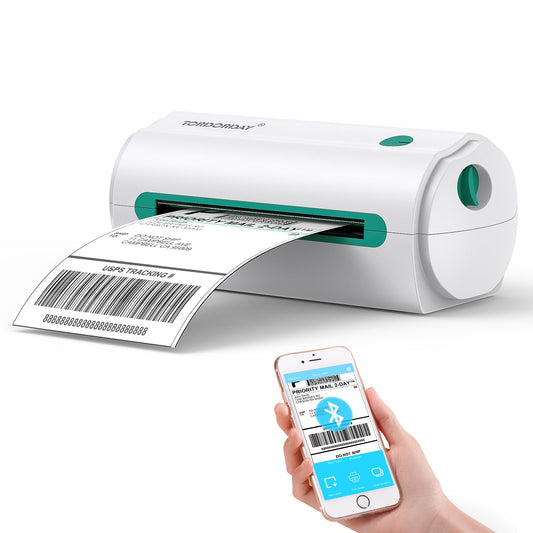 TORDORDAY Bluetooth Thermal Shipping Label Printer for 4×6, Shipping Label Printer for Shopify, UPS, ShippingEasy